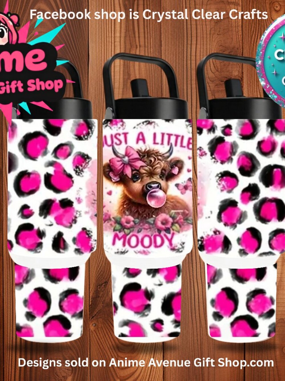 Highland Cow Moody 30oz Stainless Steel Tumbler